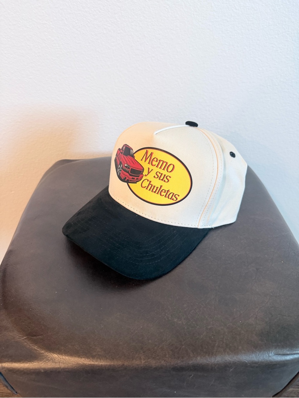 Two-Tone Baseball Cap - Black & Cream